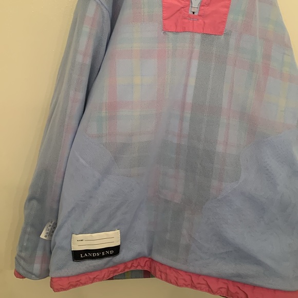 Girl’s 7/8 Lands’ End 1/4 zip jacket - Picture 8 of 9